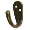 Gliderite Hardware 1-3/4 in. Antique Brass Small Coat Hook, 25PK 7005-AB-25